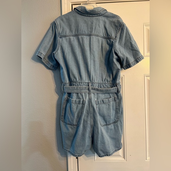 Universal Thread Light Blue Denim Romper - Picture 4 of 6
